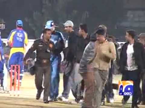 Younis Khan Beating his fan