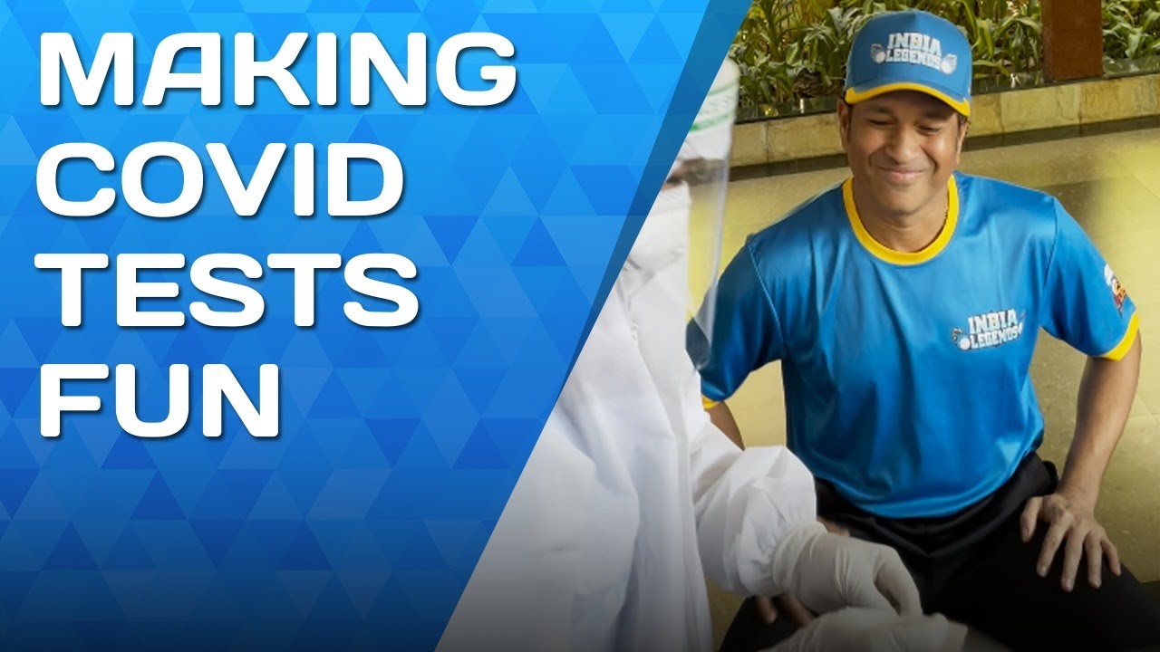 3Mn views | Sachin Tendulkar's Covid test (Wait till the end!) | RSWS | #RoadSafetyWorldSeries
