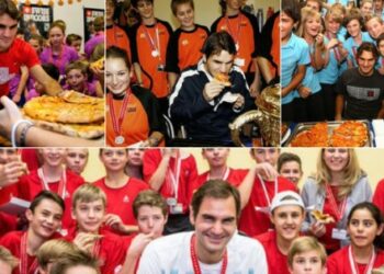 Roger-Federer-Pizza-Party