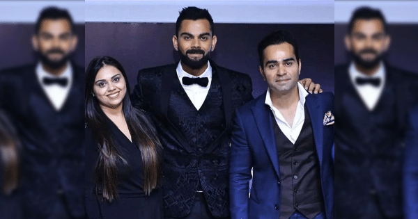 Virat Kohli with Sister and Brother
