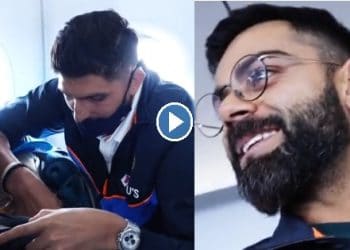 Virat-And-Ishant-Doing-Prank-In-Flight