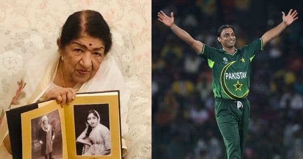 shoaib akhtar and lata mangeshkar