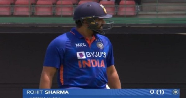 rohit golden duck