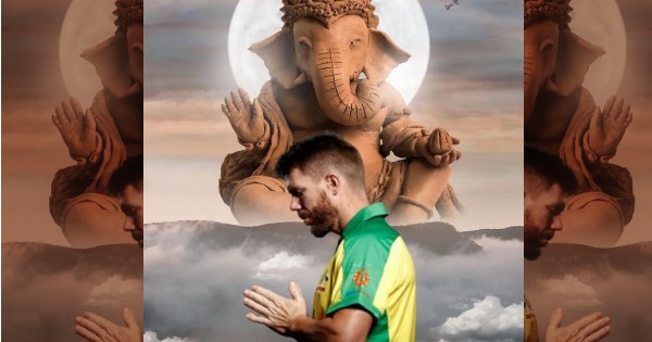 David-Warner-Ganesh-Chaturthi