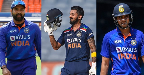 Rohit Sharma & KL Rahul & Shuman Gill