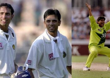 VVS Laxman & Rahul Dravid & Saqlain Mushtaq