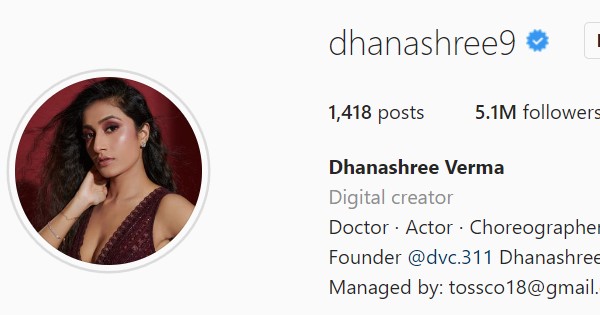 dhanashree Verma