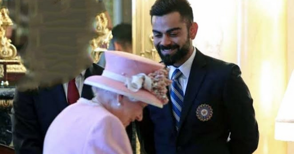 queen elizabeth and virat kohli