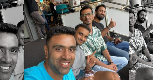 r ashwin with teammates