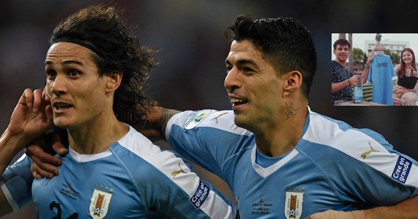 Luis Suarez and Edinson Cavani