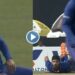 Shikhar Dhawan thigh catch