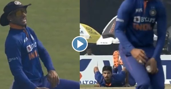 Shikhar Dhawan thigh catch