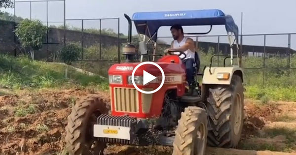 Ms Dhoni in farm