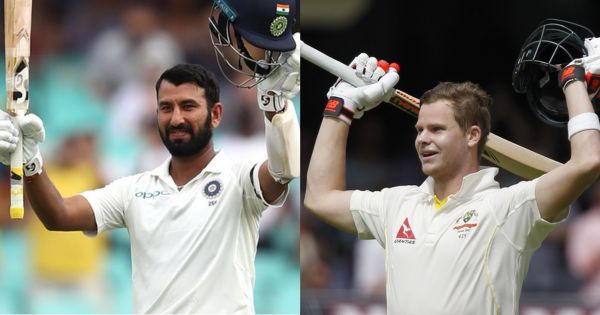 Cheteshwar Pujara Steve Smith