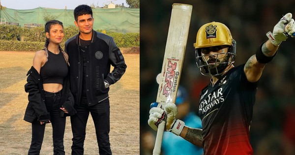 Shubman-Gill-And-Shahneel-Gill-And-Virat-Kohli