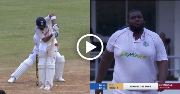 Rahkeem Cornwall took Virat Kohli's Wicket