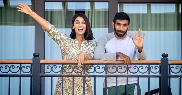 Jasprit-Bumrah-And-Sanjana-Ganesan