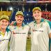 Marnus Labuschagne, Ben Dwarshuis and Cameron Green