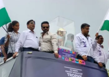 Cricket World Cup Trophy at Pune