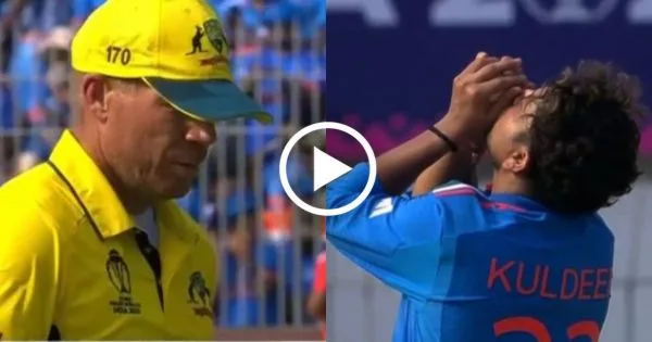 Kuldeep Yadav gets David Warner