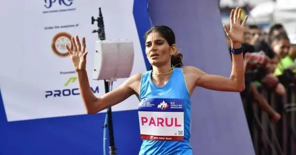 Parul Chaudhary won the Gold in the Women's 5000m Final