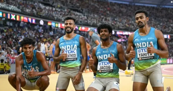 india's 4×400m relay team