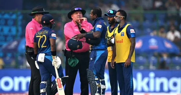 Controversy over Angelo Mathews time out decision