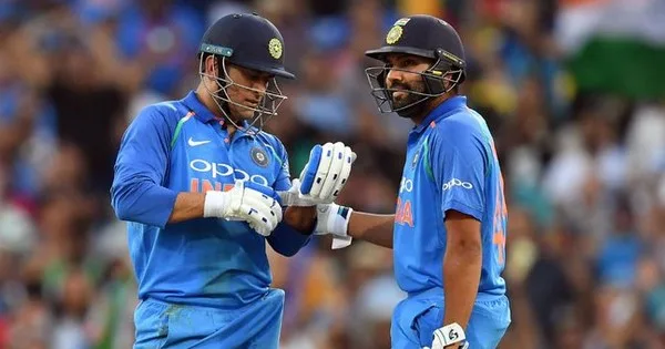 MS-Dhoni-And-Rohit-Sharma