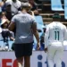 Temba Bavuma walks off