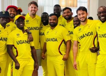 UGANDAN TEAM WITH MITCHELL MARSH